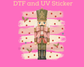 Nutcracker with Stripes and Polka Dots Christmas DTF TRANSFER