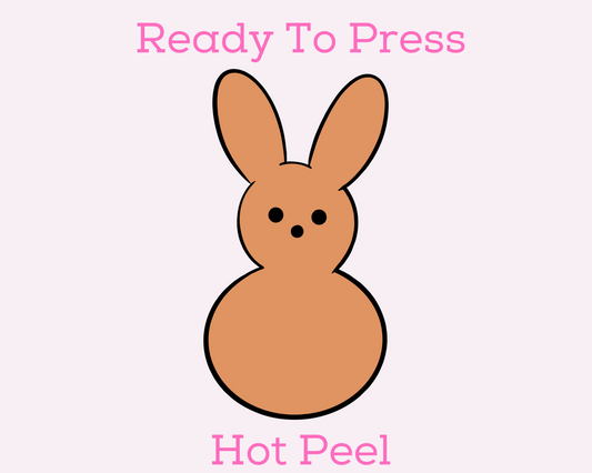 Burnt Orange Peep Easter DTF TRANSFER or UV DTF STICKER or UV DTF STICKER
