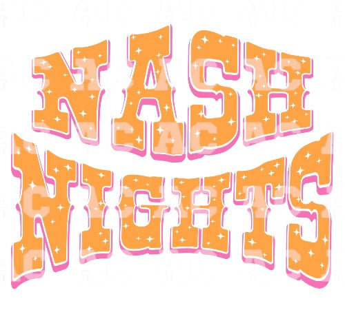 Nash Nights DTF TRANSFER or UV DTF STICKER