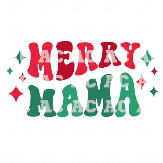 Merry Mama DTF TRANSFER or UV DTF STICKER