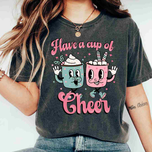 A Cup Of Cheer DTF TRANSFER or UV DTF STICKER