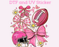 Pink Out Football Breast Cancer Awareness DTF TRANSFER