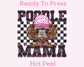 Poodle Mama (Black) Faux Sequins Faux Embroidery Mom DTF TRANSFER or UV DTF STICKER DECAL