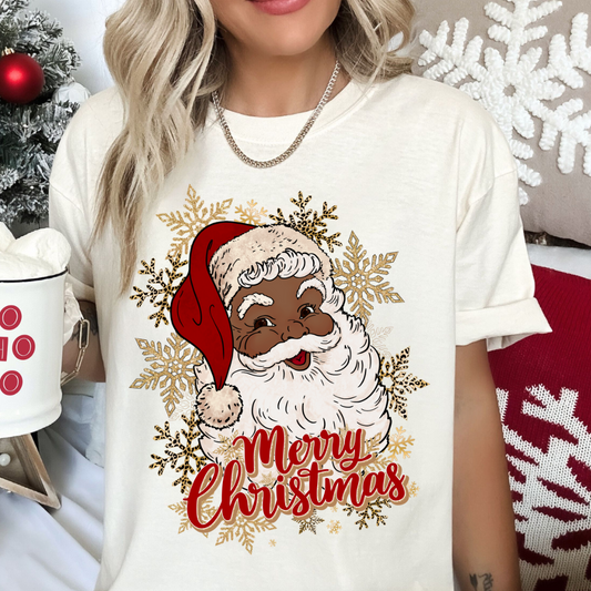 Black Santa (Red) DTF TRANSFER
