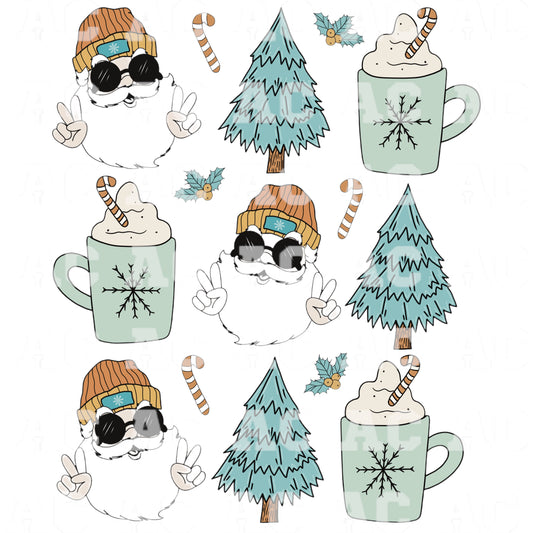 Santa DTF TRANSFER or UV DTF STICKER