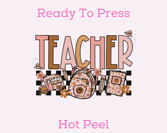 Teacher Boho DTF TRANSFER or UV DTF STICKER DECAL