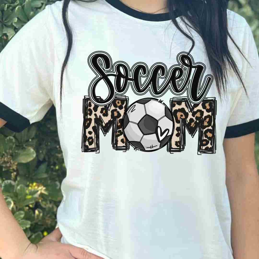 Soccer Mom Leopard DTF TRANSFER or UV DTF STICKER DECAL