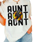 Softball Aunt DTF TRANSFER or UV DTF STICKER DECAL
