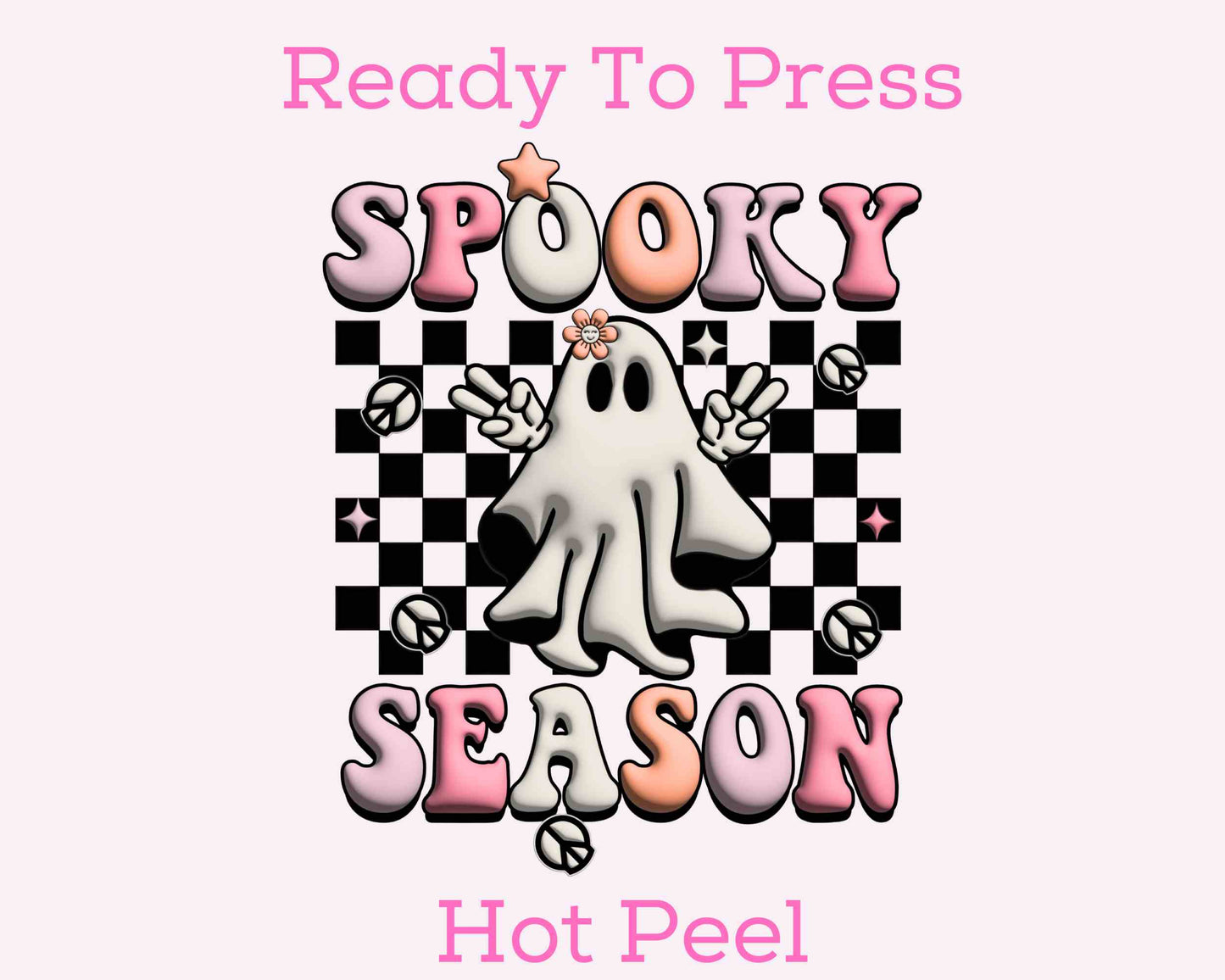 Spooky Hippie Ghost Season DTF TRANSFER