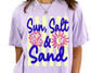 Sun Salt & Sand Stripes DTF TRANSFER or UV DTF STICKER