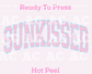 Sunkissed (Distressed) DTF TRANSFER or UV DTF STICKER