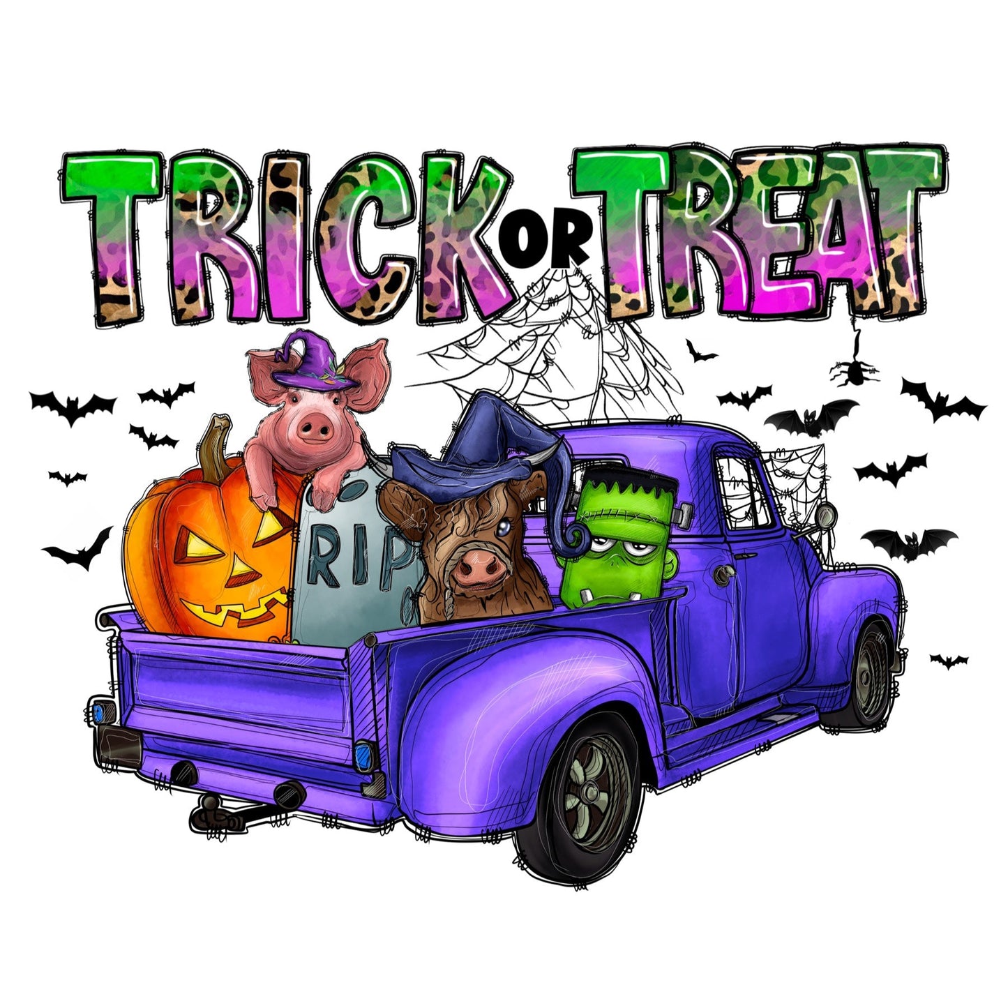 Trick or Treat Truck DTF TRANSFER