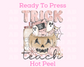 Pumpkin And Ghosts Trick Or Teach Halloween DTF TRANSFER or UV DTF STICKER DECAL