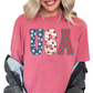 Floral USA Patriotic DTF TRANSFER or UV DTF STICKER