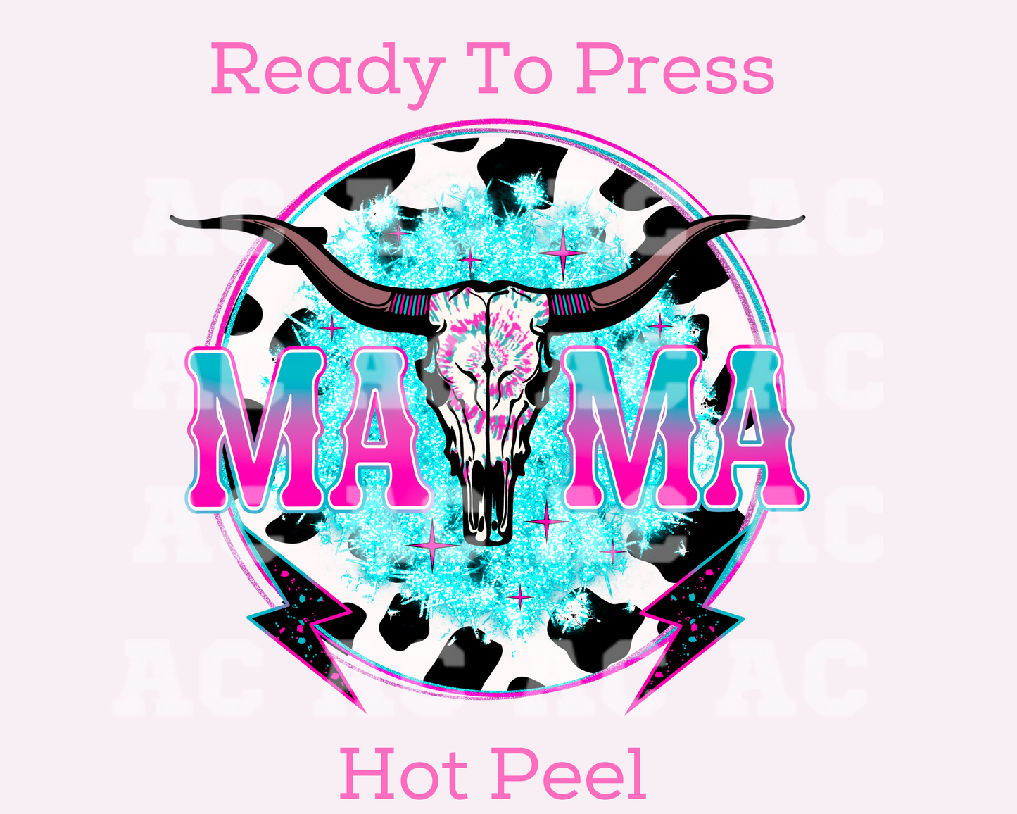 Western Mama DTF TRANSFER or UV DTF STICKER