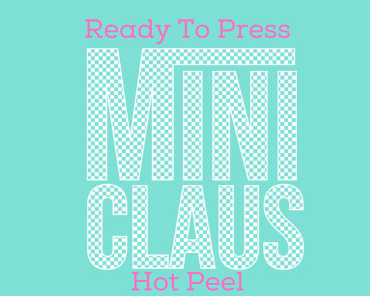 Van's Mini Claus (White) DTF TRANSFER or UV DTF STICKER