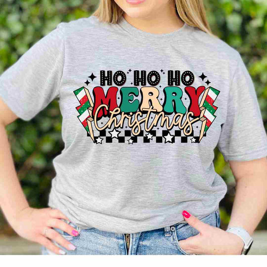 Merry Christmas Bolt DTF TRANSFER