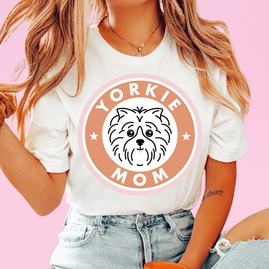 Yorkie Dog Mom DTF TRANSFER or UV DTF STICKER DECAL