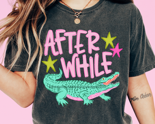 After While Crocodile DTF TRANSFER or UV DTF STICKER