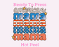 American Mama (Distressed) Patriotic Mom DTF TRANSFER Uv Dtf Sticker