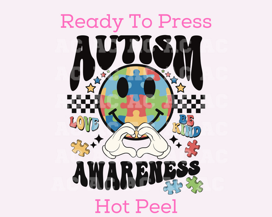 Autism Awareness (Puzzle) DTF TRANSFER or Uv Dtf Sticker