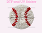Faux Sequins Baseball DTF TRANSFER or UV DTF STICKER
