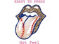 Leopard lips Baseball Tongue Distressed Baseball DTF TRANSFER