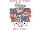 Hey Batter Batter Distressed Baseball DTF TRANSFER or UV DTF STICKER