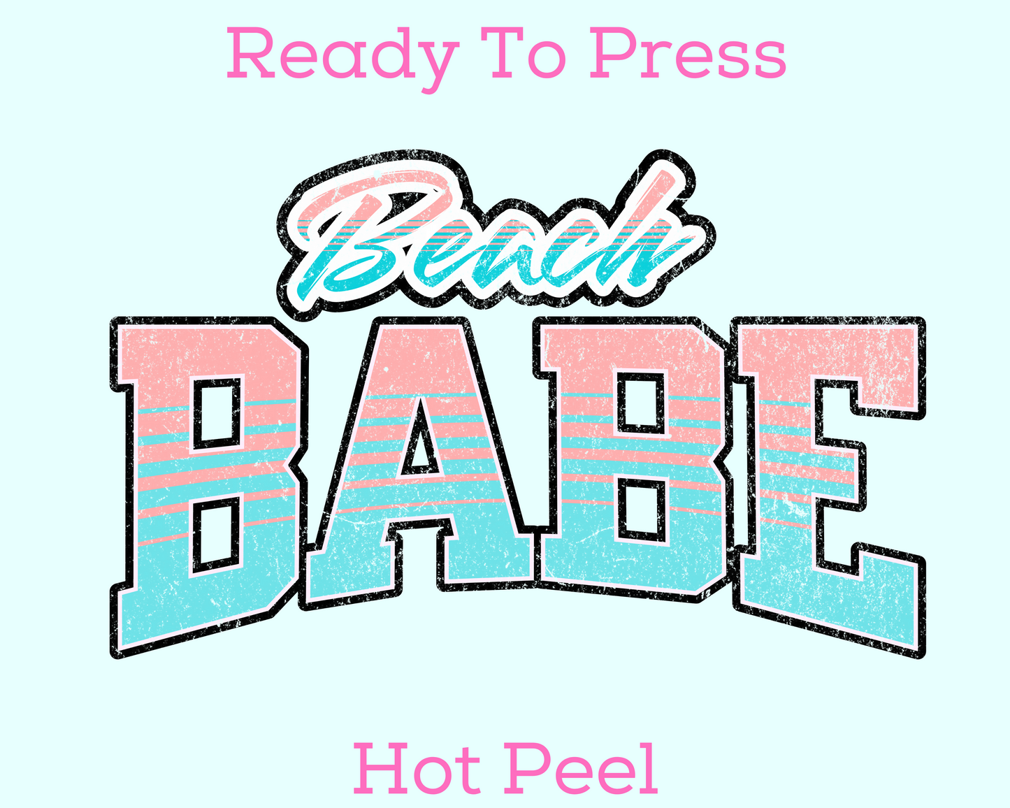 Beach Babe Summer DTF TRANSFER or UV DTF STICKER