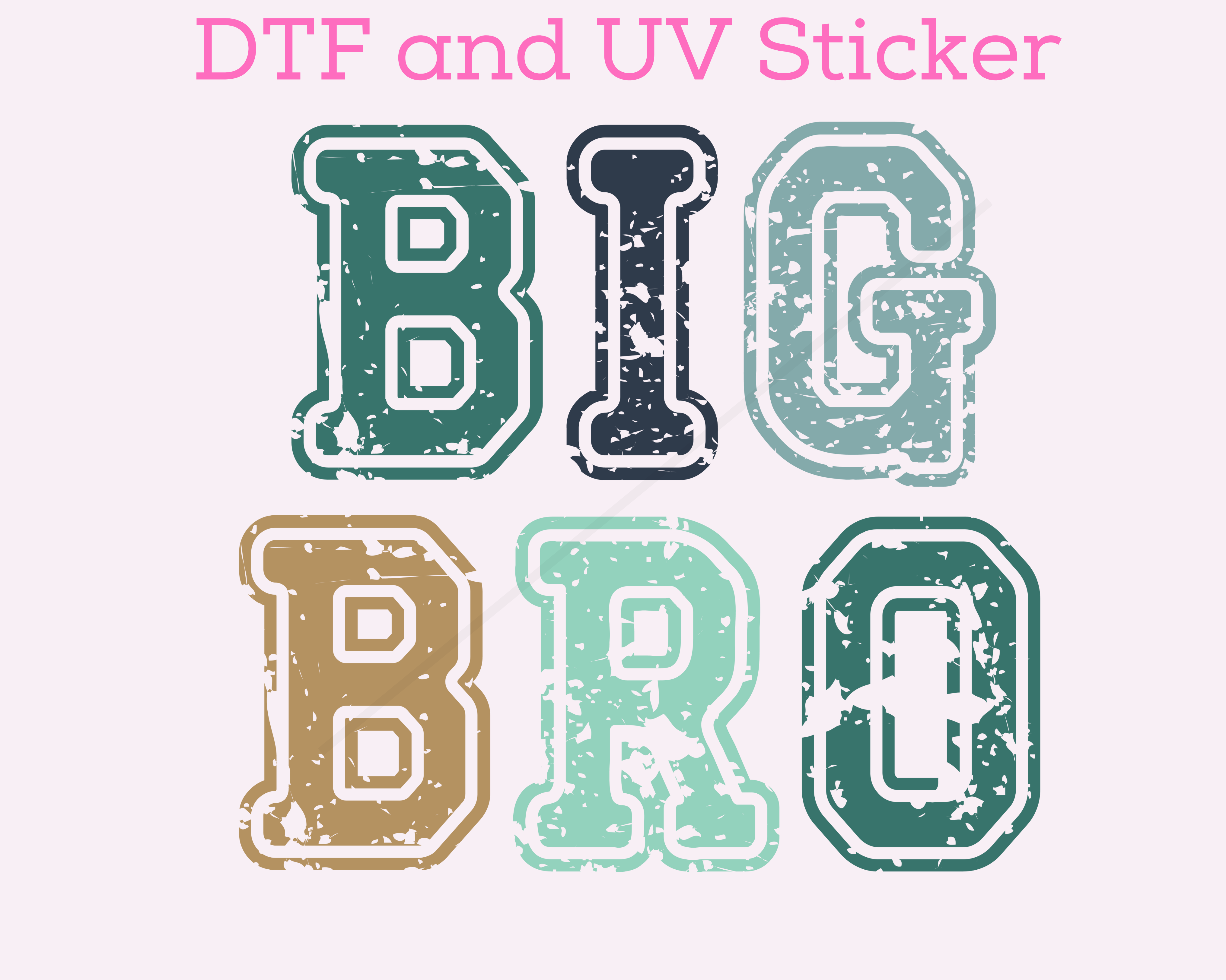 Big Bro DTF TRANSFER or UV DTF STICKER DECAL Distressed – Shop Happy ...