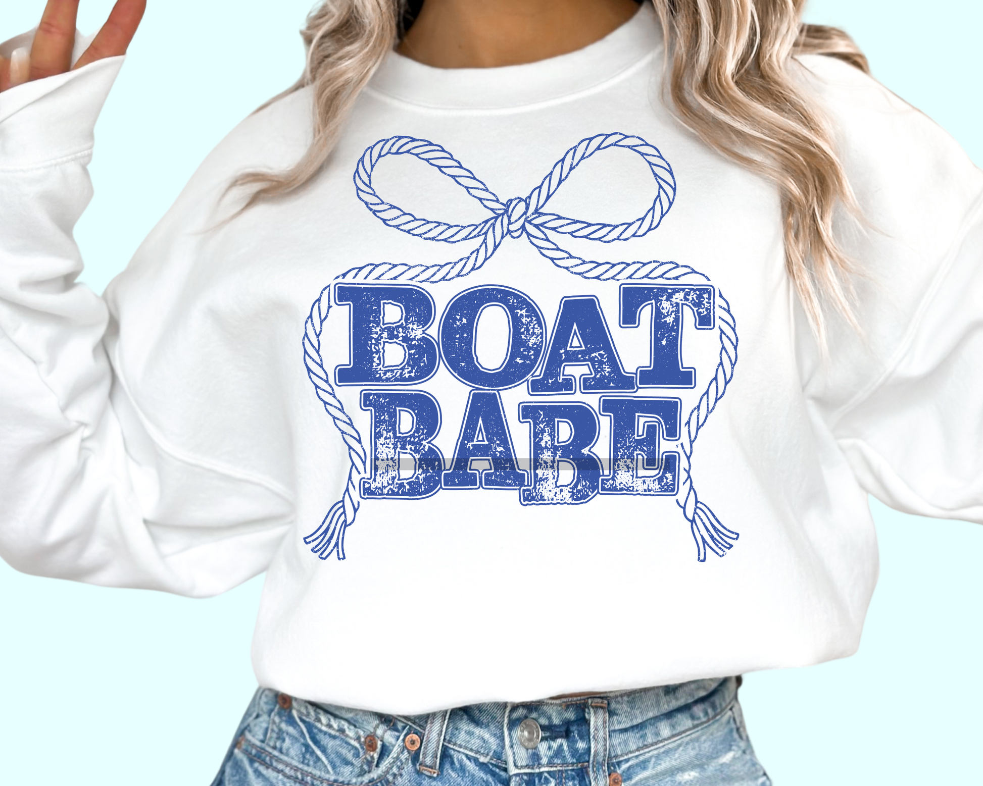 Boat Babe Summer DTF TRANSFER or UV DTF STICKER