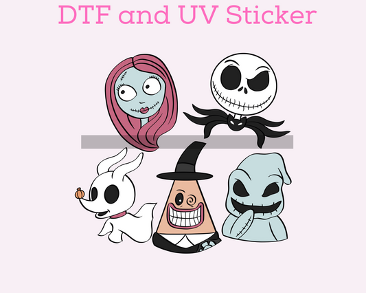 NBC Characters Halloween DTF TRANSFER or UV DTF STICKER