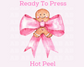 Coquette Bow Wrapped Gingerbread Christmas DTF TRANSFER  or UV DTF STICKER