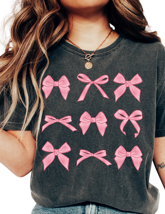 Coquette Bow Pink Collage Trendy DTF TRANSFER or UV DTF STICKER DECAL