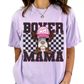 Boxer Mama (Black) Faux Sequins Faux Embroidery Mom DTF TRANSFER or UV DTF STICKER DECAL