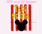 Magical Take me to the Mouse Boy DTF TRANSFER UV DTF STICKER