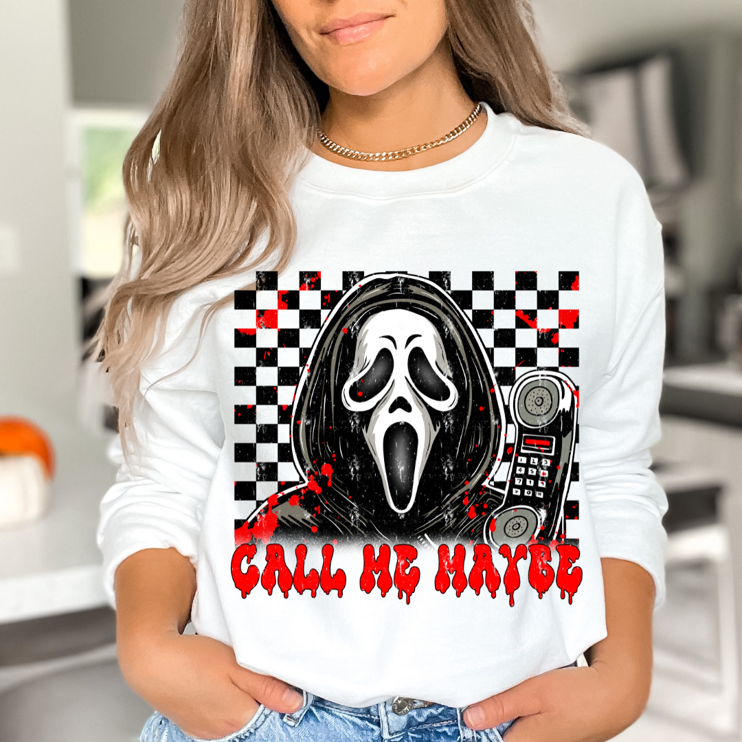 Ghostface Call Me Maybe Halloween DTF TRANSFER