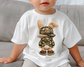 Camo Boy Bunny Easter DTF TRANSFER or UV DTF STICKER