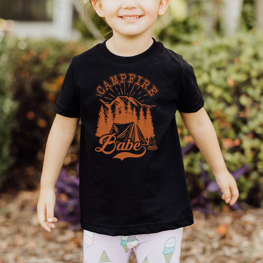 Campfire Babe DTF TRANSFER or UV DTF STICKER DECAL