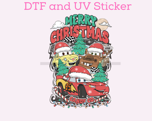 Magical Carrr Christmas Candy Co DTF TRANSFER or UV DTF STICKER