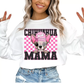 Chihuahua Mama (Pink) Faux Sequins Faux Embroidery Mom DTF TRANSFER or UV DTF STICKER DECAL