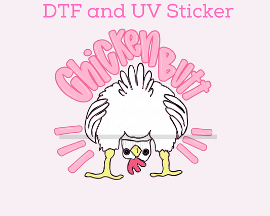 Chicken Butt - BACK DTF TRANSFER