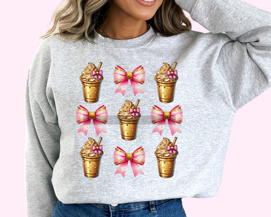 Coffee and Bow DTF TRANSFER