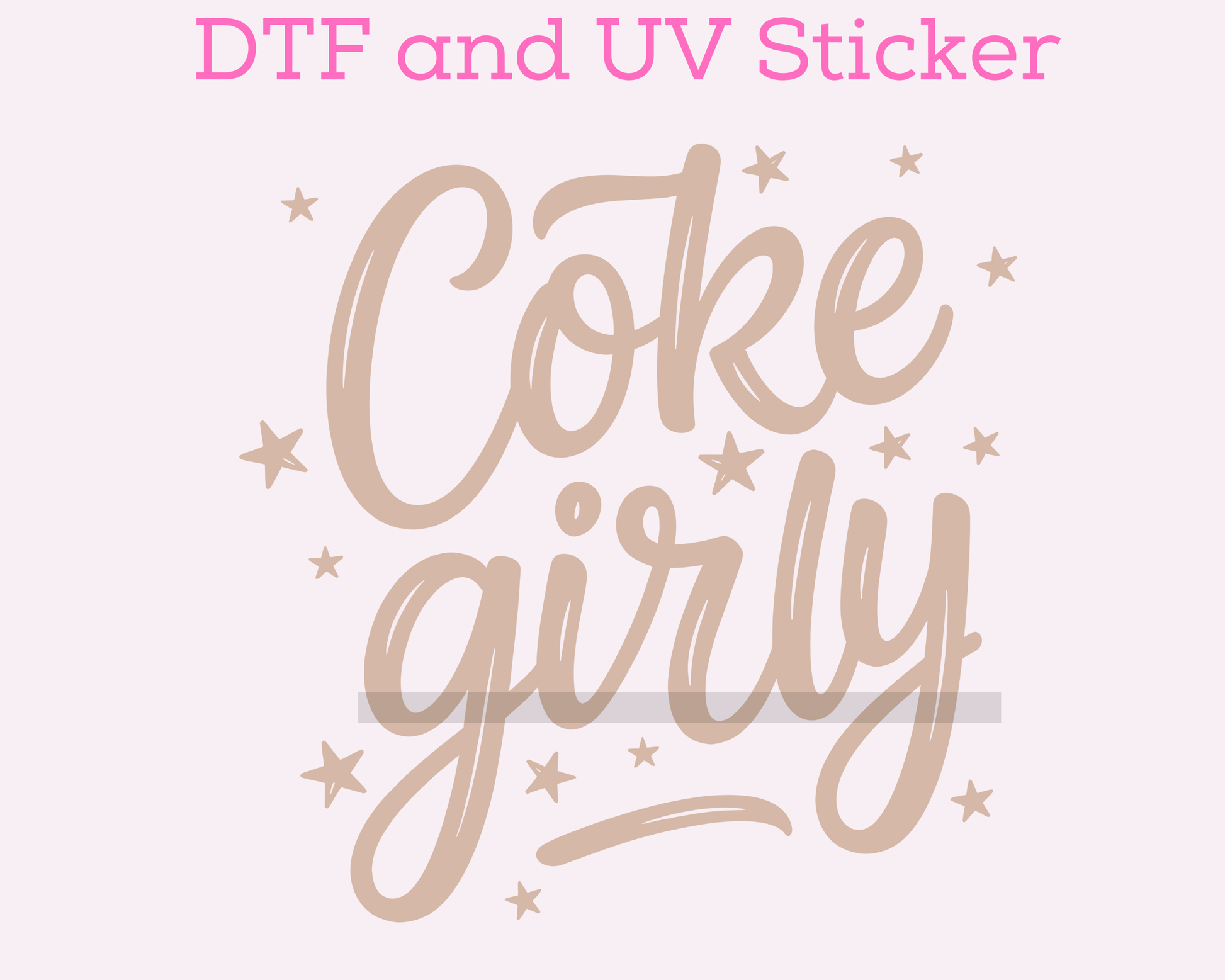 Coke Girly DTF TRANSFER