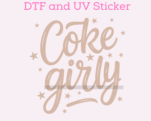 Coke Girly DTF TRANSFER