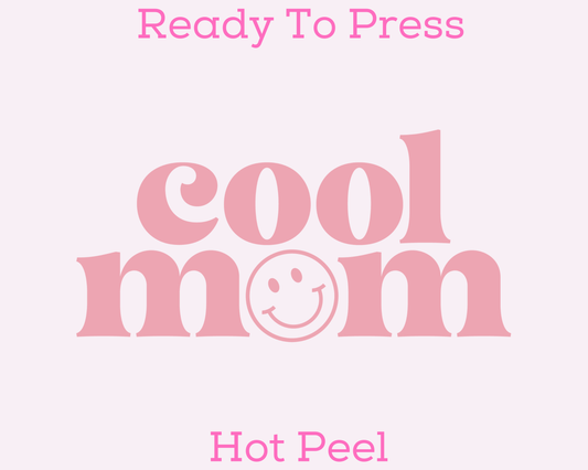 (Pink) Cool Mom DTF TRANSFER or UV DTF STICKER DECAL