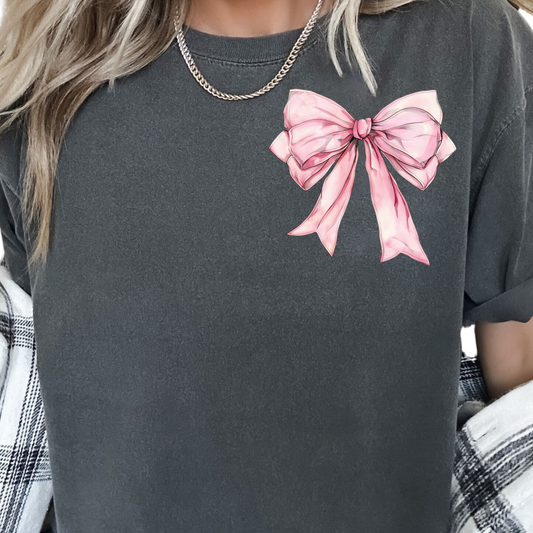 Pink Coquette Bow DTF TRANSFER or UV DTF STICKER DECAL