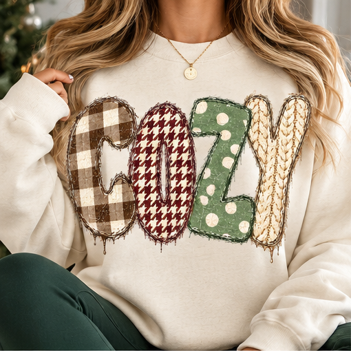 Cozy Fall Faux Texture DTF TRANSFER
