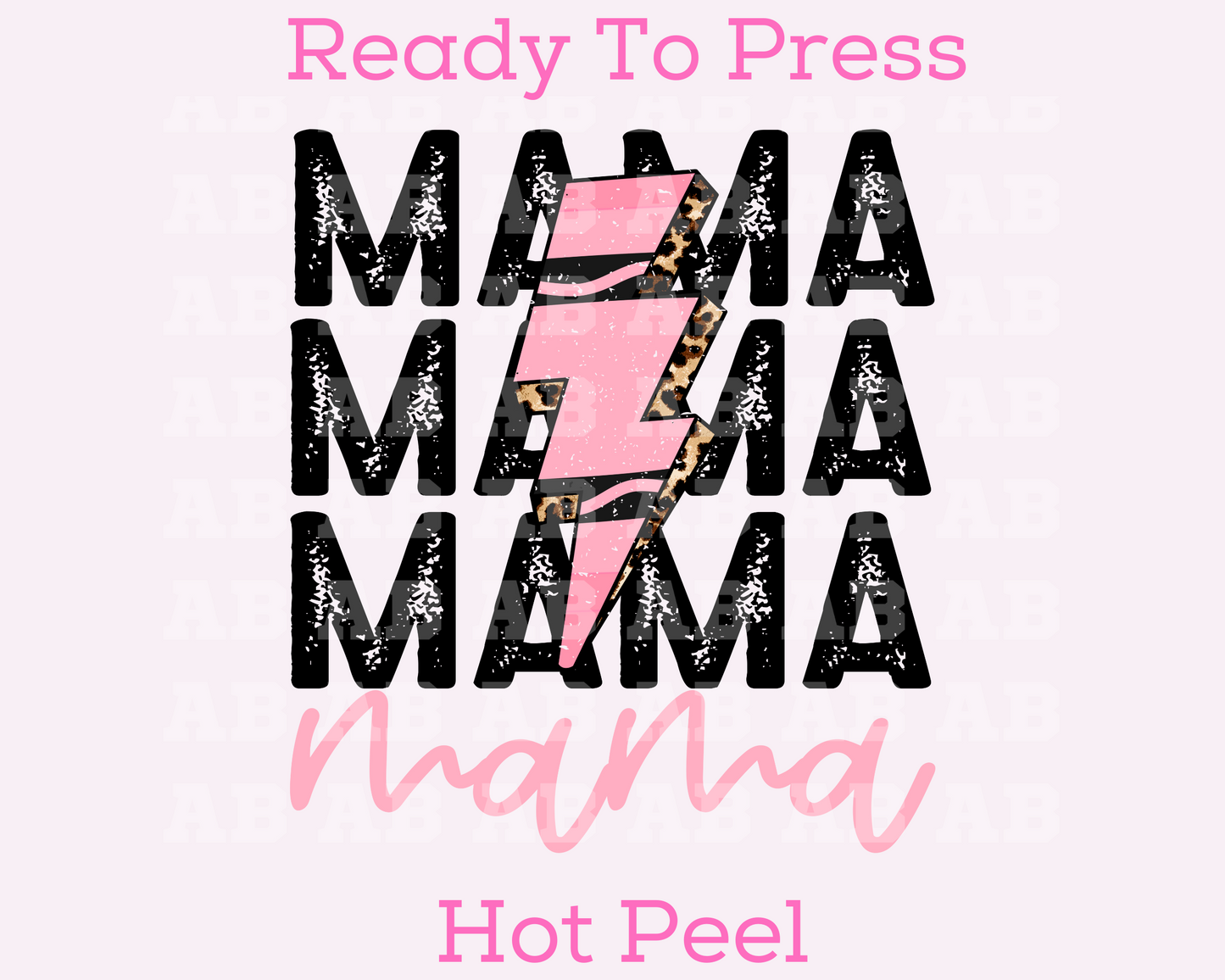 Crayon Mama (Distressed) Mom School DTF TRANSFER or UV DTF STICKER DECAL