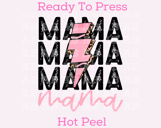 Crayon Mama (Distressed) Mom School DTF TRANSFER or UV DTF STICKER DECAL